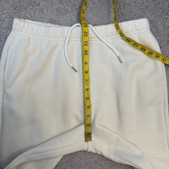 Rag & Bone French Terry Jogger Sweatpants Cream Ivory S - Picture 8 of 9